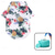 cheap Cooling Vest &amp; Shirt-Dog Hawaiian Shirt 2 Pieces Puppy Clothes with Dog Bath Brush  for Small Medium Large Dogs Boy Breathable Coconut Tree Dog T-Shirt