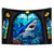 cheap Animal Tapestries-Surfing Shark Ocean Hanging Tapestry Wall Art Large Tapestry Mural Decor Photograph Backdrop Blanket Curtain Home Bedroom Living Room Decoration