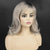 cheap Synthetic Trendy Wigs-Wig Natural Wave Asymmetrical With Bangs Wig Short Grey Synthetic Hair Women&#039;s Classic Gray Medium Ombre Grey Wavy Wigs