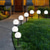 preiswerte Bodenlichter-3 Stück Solar-Gartenlicht, kleines weißes Kugellicht, rundes Kugellicht, LED-Außendekoration, Landschaftsgarten, Villa, Rasenlicht, Bodensteckerlicht, wasserdicht