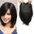 cheap Bangs-7x7inch Hair Toppers for Women with Large Base Cover for Thining Hair or Hair Loss,Short Hair Toppers for Women with Thinning Hair Synthetic Toppers Hair pieces for women Brown with highlights