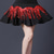 cheap Latin Dancewear-Latin Dance Ballroom Dance Skirts Tassel Pure Color Splicing Women&#039;s Performance Training High Polyester