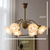 cheap Pendant Lights-LED Chandelier Island Light Warm Light 5/6 Heads All Copper French Modern Elegant Flower Retro Living Room Dining Room Bedroom 110-240V