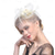 abordables Fascinators-Fascinateurs Chapeaux Coiffure Organza Chapeau Fedora Capeline Chapeau Voile Course de chevaux cocktail Elégant Rétro Avec Plume Couleur Pure Casque Couvre-chef