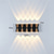 cheap LED Wall Lights-LED Wall Lamp 2/3/4/5 Heads Outdoor Waterproof Glass Aluminum 90CM Modern Creative Warm White Light Aisle Balcony IP65 85-265V