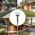 preiswerte Bodenlichter-3 Stück Solar-Gartenlicht, kleines weißes Kugellicht, rundes Kugellicht, LED-Außendekoration, Landschaftsgarten, Villa, Rasenlicht, Bodensteckerlicht, wasserdicht
