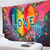 abordables Mariage-Juin Mois de la Fierté Mois de la Fierté LGBTQ LGBT Amour Arc-en-ciel Tapisserie Suspendue Joyeuse Fête Décoration Extérieure