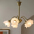 cheap Pendant Lights-LED Chandelier Island Light Warm Light 5/6 Heads All Copper French Modern Elegant Flower Retro Living Room Dining Room Bedroom 110-240V