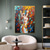 cheap Nude Art-Handmade Oil Painting Canvas Wall Art Decoration Abstract Colorful Lovers Nude Figure for Home Decor Rolled Frameless Unstretched Painting
