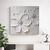 cheap Animal Paintings-Abstract White Flower Thick Oil Painting Modern 100% Handmade White Canvas Painting Wall Art For Living Room Frameless Decor Stretched Frame Ready to Hang or Unframed