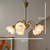 cheap Pendant Lights-LED Chandelier Island Light Warm Light 5/6 Heads All Copper French Modern Elegant Flower Retro Living Room Dining Room Bedroom 110-240V
