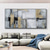 cheap Abstract Paintings-Handmade Oil Painting Canvas Wall Art Decoration Modern Abstract Texture Black White and Gold for Living Room Home Decor Rolled Frameless Unstretched Painting