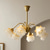 cheap Pendant Lights-LED Chandelier Island Light Warm Light 5/6 Heads All Copper French Modern Elegant Flower Retro Living Room Dining Room Bedroom 110-240V