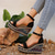 cheap Women&#039;s Sandals-Women&#039;s Black Espadrille Wedge Sandals with Colorful Geometric Pattern and Ankle Strap, Stylish Summer Platform Shoes for Beach, Vacation, and Casual Outfits