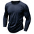 abordables Camisetas casuales de hombre-Hombre Camiseta Camiseta superior Camisa de manga larga Plano Cuello Barco Calle Vacaciones Manga Larga Estilo clásico Ropa Moda Design Básico