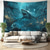 cheap Animal Tapestries-Surfing Shark Ocean Hanging Tapestry Wall Art Large Tapestry Mural Decor Photograph Backdrop Blanket Curtain Home Bedroom Living Room Decoration