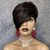 cheap Human Hair Capless Wigs-Bob Wig Human Hair Short Pixie Cut Wigs for Black Women Human Hair Wig with Bangs Glueless Layered Wig None Lace Front Wig Full Machine Made Wig 1B Color