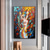 cheap Nude Art-Handmade Oil Painting Canvas Wall Art Decoration Abstract Colorful Lovers Nude Figure for Home Decor Rolled Frameless Unstretched Painting