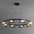 cheap Chandeliers-Chandelier Ceiling Lamp Pendant 5/6-Light 75/132CM Metal Glass Water Ripple Post-Modern Light Luxury Restaurant Bedroom Study Living Room 85-265V