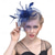 abordables Fascinators-Fascinateurs Chapeaux Coiffure Organza Chapeau Fedora Capeline Chapeau Voile Course de chevaux cocktail Elégant Rétro Avec Plume Couleur Pure Casque Couvre-chef