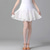 cheap Latin Dancewear-Latin Dance Ballroom Dance Skirts Pure Color Ruffle Splicing Women&#039;s Performance Training High Polyester
