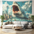 cheap Animal Tapestries-Surfing Shark Ocean Hanging Tapestry Wall Art Large Tapestry Mural Decor Photograph Backdrop Blanket Curtain Home Bedroom Living Room Decoration