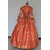 baratos Vestidos-Barroco Punk e gótico Período colonial Maxi Normal Julieta Princesa Decote Quadrado Fantasia Real Dia Das Bruxas Carnaval Baile de Máscaras Festa dia das Bruxas Espetáculo Adulto