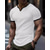 cheap Basic T shirts-Men&#039;s T Shirt Tee Short Sleeve Shirt Tee Top Short Sleeve V Neck Spring &amp; Summer Color Block Fashion Designer Basic Patchwork Vacation Street Going out Black White Green Top Tee for Men