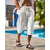 baratos Feriado-Homens Calças Capri Shorts de linho Shorts de verão Shorts de praia Calças Harem Bolsos Com Cordão Cintura elástica Tecido Conforto Respirável Comprimento da panturrilha Férias Feriado Praia Havaiana
