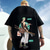 abordables Graphique de personnage de dessin animé et de film-One Piece Roronoa Zoro Costume de Cosplay Manches Ajustées Dessin Animé Imprime Motif Harajuku Art graphique Kawaii Pour Homme Femme Adulte Mascarade Rentrée scolaire Estampage à chaud Plein Air