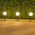 preiswerte Bodenlichter-3 Stück Solar-Gartenlicht, kleines weißes Kugellicht, rundes Kugellicht, LED-Außendekoration, Landschaftsgarten, Villa, Rasenlicht, Bodensteckerlicht, wasserdicht