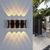 cheap LED Wall Lights-LED Wall Lamp 2/3/4/5 Heads Outdoor Waterproof Glass Aluminum 90CM Modern Creative Warm White Light Aisle Balcony IP65 85-265V