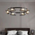 cheap Chandeliers-Chandelier Ceiling Lamp Pendant 5/6-Light 75/132CM Metal Glass Water Ripple Post-Modern Light Luxury Restaurant Bedroom Study Living Room 85-265V