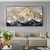 cheap Landscape Paintings-Handmade Landscape Wall Art Gold Mountains 3D Heavy Textured Oil Painting Modern Abstract Artwork Canvas Pictures Home Decor No Frame