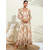 abordables Vestidos florales-Vestido largo de satén blanco para mujer, estampado floral, cuello en V, manga larga, ideal para invitadas a bodas, vacaciones, primavera y otoño.