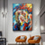 cheap Nude Art-Handmade Oil Painting Canvas Wall Art Decoration Abstract Colorful Lovers Nude Figure for Home Decor Rolled Frameless Unstretched Painting