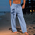 Недорогие льняные брюки-Муж. Уличный стиль Гавайский Оригинальный рисунок Кокосовая пальма Графические принты Штаны Летние штаны Пляжные штаны Горячего тиснения Кулиска Эластичная талия 3D печать Нормальная