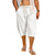 baratos Feriado-Homens Calças Capri Shorts de linho Shorts de verão Shorts de praia Calças Harem Bolsos Com Cordão Cintura elástica Tecido Conforto Respirável Comprimento da panturrilha Férias Feriado Praia Havaiana