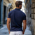 cheap Men&#039;s Elite Polo-Men&#039;s Business Polo Casual Lapel Short Sleeve Modern Formal Solid Color Button Summer Navy Blue Blue Green
