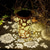 cheap Landscape Lights-1pc Solar Outdoor Hanging Lanterns, Sunflower Element Solar Lights, Outdoor Waterproof Garden Lights, Metal Lanterns, Solar Table Lamps LED Lights Suitable for Gardens, Courtyards, Lawns, Aisles