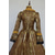 baratos Vestidos-Barroco Punk e gótico Período colonial Maxi Normal Julieta Princesa Decote Quadrado Fantasia Real Dia Das Bruxas Carnaval Baile de Máscaras Festa dia das Bruxas Espetáculo Adulto