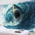 cheap Animal Tapestries-Surfing Shark Ocean Hanging Tapestry Wall Art Large Tapestry Mural Decor Photograph Backdrop Blanket Curtain Home Bedroom Living Room Decoration