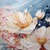 cheap Floral/Botanical Paintings-Handmade Original White Flower Oil Painting On Canvas Pink Blossom Wall Art Decor Thick texture Painting for Home Decor With Stretched Frame/Without Inner Frame Painting