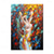 cheap Nude Art-Handmade Oil Painting Canvas Wall Art Decoration Abstract Colorful Lovers Nude Figure for Home Decor Rolled Frameless Unstretched Painting