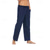 preiswerte Heim-Herren Leinenhose Hose Hosen Sommerhosen Strandhose Tasche Kordelzug Elastische Taille Glatt Komfort Atmungsaktiv Täglich Festtage Urlaub Hawaiianisch Boho Schwarz Weiß