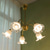 cheap Pendant Lights-LED Chandelier Island Light Warm Light 5/6 Heads All Copper French Modern Elegant Flower Retro Living Room Dining Room Bedroom 110-240V