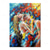 cheap Nude Art-Handmade Oil Painting Canvas Wall Art Decoration Abstract Colorful Lovers Nude Figure for Home Decor Rolled Frameless Unstretched Painting