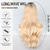 abordables Perruques Synthétiques Sans Bonnet-Perruque de cosplay Perruque Synthétique Ondulation Naturelle Coupe Droite Fabriqué à la machine Perruque 26 pouces Or clair Cheveux Synthétiques Femme Multicolore Couleur mixte