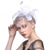 abordables Fascinators-Fascinateurs Chapeaux Coiffure Organza Chapeau Fedora Capeline Chapeau Voile Course de chevaux cocktail Elégant Rétro Avec Plume Couleur Pure Casque Couvre-chef