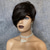 cheap Human Hair Capless Wigs-Bob Wig Human Hair Short Pixie Cut Wigs for Black Women Human Hair Wig with Bangs Glueless Layered Wig None Lace Front Wig Full Machine Made Wig 1B Color